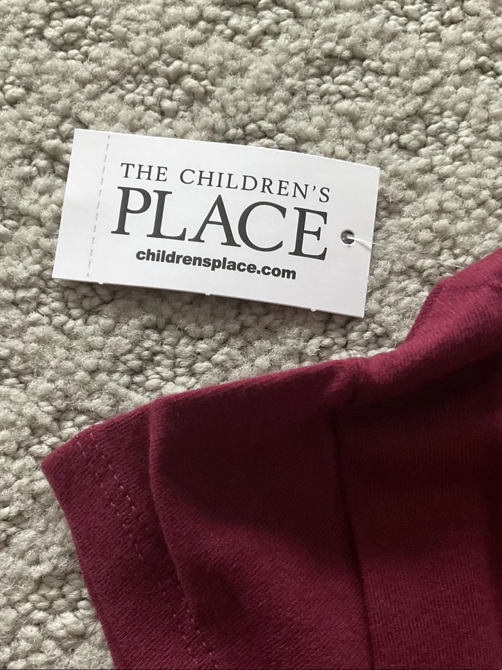 The Children's Place Short Sleeve Tee - Ruby Wine 0474